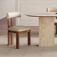 Chaise de salle à manger en bois massif de style nordique moderne, siège confortable, stable et durable pour la maison, le café, le restaurant, meubles