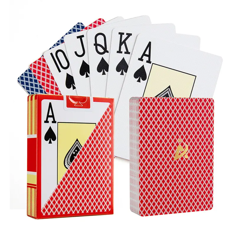 AYPC Boîte de cartes de jeu de poker en PVC de haute qualité au design personnalisé Imprimante de cartes de jeu de casino en plastique pour jeux de société