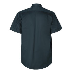 Chemise de travail à manches courtes pour hommes, tissu Oxford, design avec poche, anti-rides, vêtements d'été pour soudage électrique, métallurgie chimique - Product Image 2