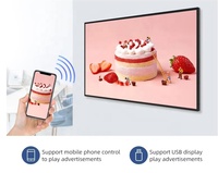 32 "43" 50 "55" pulgadas montado en la pared tablero de menú inteligente pantalla táctil LCD TV publicidad pantalla para restaurante