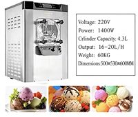 Machine à crème glacée molle commerciale à saveur unique, modèle de comptoir, pour sorbet et açaï, la plus vendue