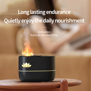 B2B Marketplace <span class=keywords><strong>H2O</strong></span> Machine d'aromathérapie Lotus à flamme simulée Humidificateur d'air à purification par ultrasons 350ML - Product Image 4