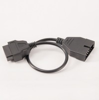 Cable Adaptador para Vehículos GM de 12-16 Pines, Arnés de Cableado Automotriz de Conversión de 12 Pines OBDII a 16 Pines GM, Compatible con 12-24V