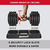 Ensemble d'haltères réglables automatiques pour la salle de sport OEM, 40 kg, 90 lb, musculation, entraînement, acier, silicone, violet, noir, usage domestique