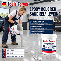 Revêtement de sol époxy éco-responsable couleur unie, couleur personnalisée, autonivelant, antidérapant, peinture liquide pour rénovation de sols en ciment