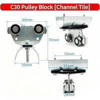 Chariot de suspension robuste pour grue, porte-câble réglable, antirouille, en acier inoxydable 304 pour câble d'alimentation rond/plat