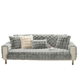 Cuscino in pelliccia di coniglio morbido e delicato sulla pelle con uno stile massaggiante spesso imbottito <span class=keywords><strong>per</strong></span> un <span class=keywords><strong>divano</strong></span> sezionale caldo e invitante - Product Image 1