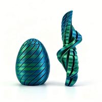 Premium PLA Hinged 3D Printed Fidget Egg Articulated Design Hinged Shell Boredom Buster for Workspace Custom Branding Op
