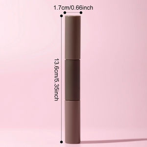 Logo personnalisé professionnel 2-en-1 Tubes de crayon à <span class=keywords><strong>sourcils</strong></span> à double extrémité Emballage en plastique Mécanisme de torsion avec <span class=keywords><strong>brosse</strong></span> à mascara - Product Image 2