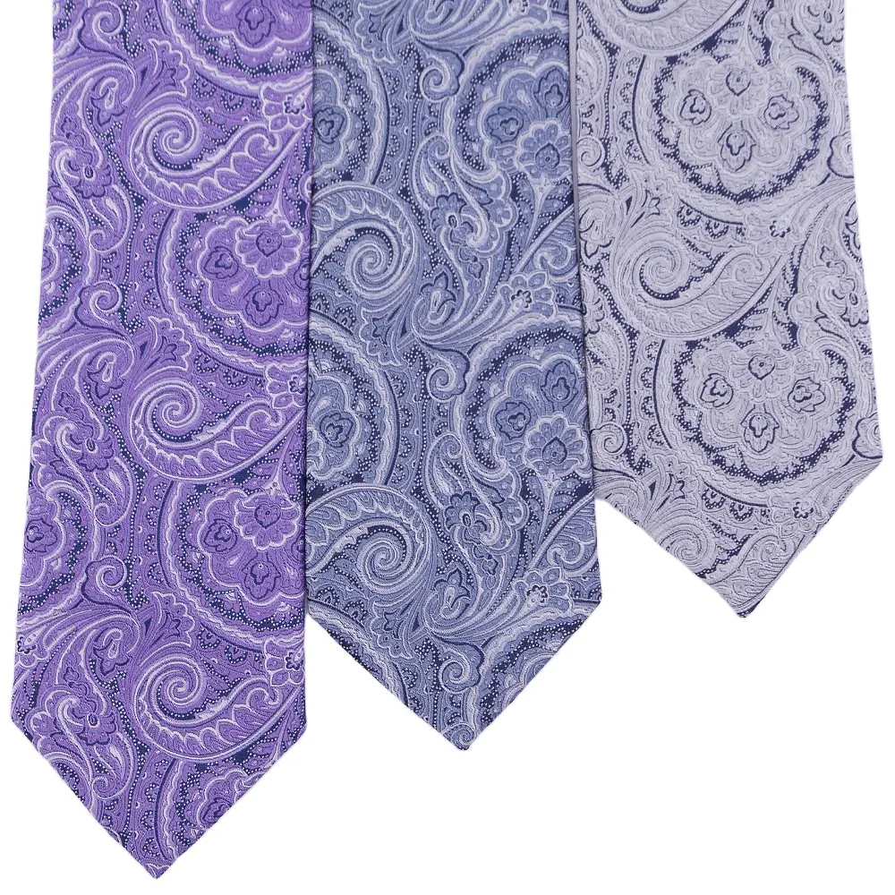 Zhonghe personalizzazione Paisley floreale Jacquard tessuto Corbata Gravata Thai OEM cravatte da uomo in seta