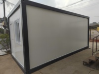 Casa contenedor con techo Casa contenedor modular expandible con estructura de paquete plano Casa contenedor modular prefabricada