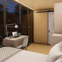 Maisons préfabriquées de luxe personnalisées, confortables, modulaires, portables, petites cabines Apple, bâtiments de bureaux et hôtels en panneaux sandwich