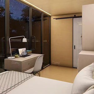 Maisons préfabriquées de luxe personnalisées Conteneur confortable Modulaire Portable Petite Cabine Pomme Panneau sandwich École Hôtel Extérieur - Product Image 4