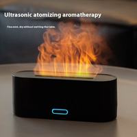 Humidificateur Électronique Intelligent USB à Évaporation, Ion Négatif, Design Coloré pour Bureau, Flamme Artificielle, Machine d'Aromathérapie pour Voiture et Camping-car