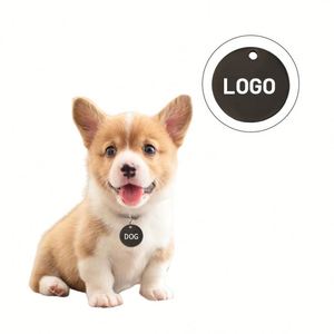 Gold Color Round Pet Name <b>Tag</b> Small Stainless Steel Blank Mini Dog <b>ID</b> Number <b>Tag</b> with Logo - Product Image 4