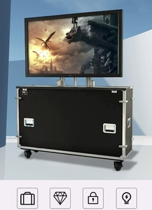 "EVA chống sốc LED TV Giao thông vận tải Trường hợp với 4-inch bánh xe 55-100in Màn hình <span class=keywords><strong>LCD</strong></span> phẳng cho triển lãm chuyến bay hoặc đường cao tốc sử dụng" - Product Image 3