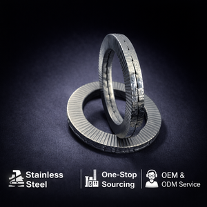 Entretoise de sécurité autobloquante en acier inoxydable à double pliage DIN 25201 avec option bronze - Product Image 1