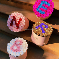 Saint Valentin En Gros Préservé Vraie Fleur Éternelle Immortelle Éternelle Pour Toujours Stabilisé Préservé Rose dans une Boîte Cadeau