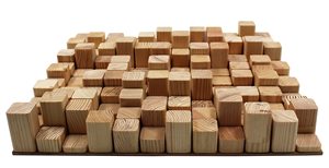 Sần sùi nghệ thuật trang trí tường bằng gỗ âm thanh khuếch tán gỗ âm thanh 2D qrd bảng tường nghệ thuật bằng gỗ - Product Image 4