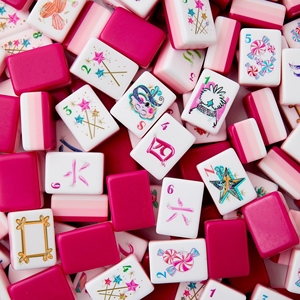 Custom Luxury Seasonal Outdoor Sport Acrylic Themed Design Engraved Luxury Set American Mahjong Tiles for <b>Entertainment</b> - Product Image 1