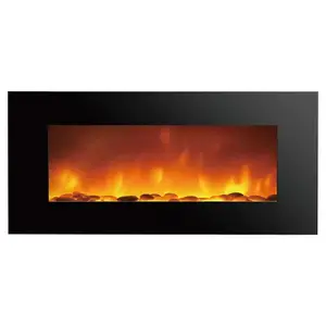 The Fireplace Glass Is Customized And It Is Made Of High-quality Glass Which Is Safe And Heat-resistant And Fireproof