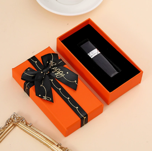 Wholesale Custom LOGO Ready stock Dark Green Lipstick Gift <b>Box</b> Birthday Gift Perfume High-end Gift Packaging Ins-style Bow <b>Box</b> - Product Image 3