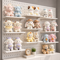 Jouets en peluche à motifs variés personnalisés pour machines à pinces, animaux en peluche doux, vente en gros, fournitures pour jeux d'arcade