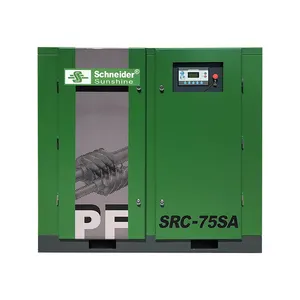 75HP 55KW Schneider Sunshine compressore d'aria di frequenza di potenza di prezzo economico di alta qualità