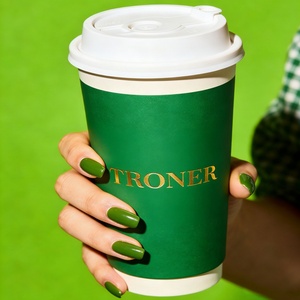 Vasos de Papel Desechables de Doble Pared, Ecológicos y Biodegradables para Café, de 8oz, 12oz, 16oz y 22oz, con Logotipo Personalizado, Color Personalizado, Grado Alimenticio, Venta al Por Mayor - Product Image 3