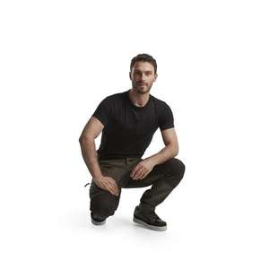 BLAKLADER - 145918454599C58 Pantalones de servicio con estiramiento Verde Oliva oscuro/Negro-PANTALONES DE TRABAJO EAN 7330509646021 - Product Image 4