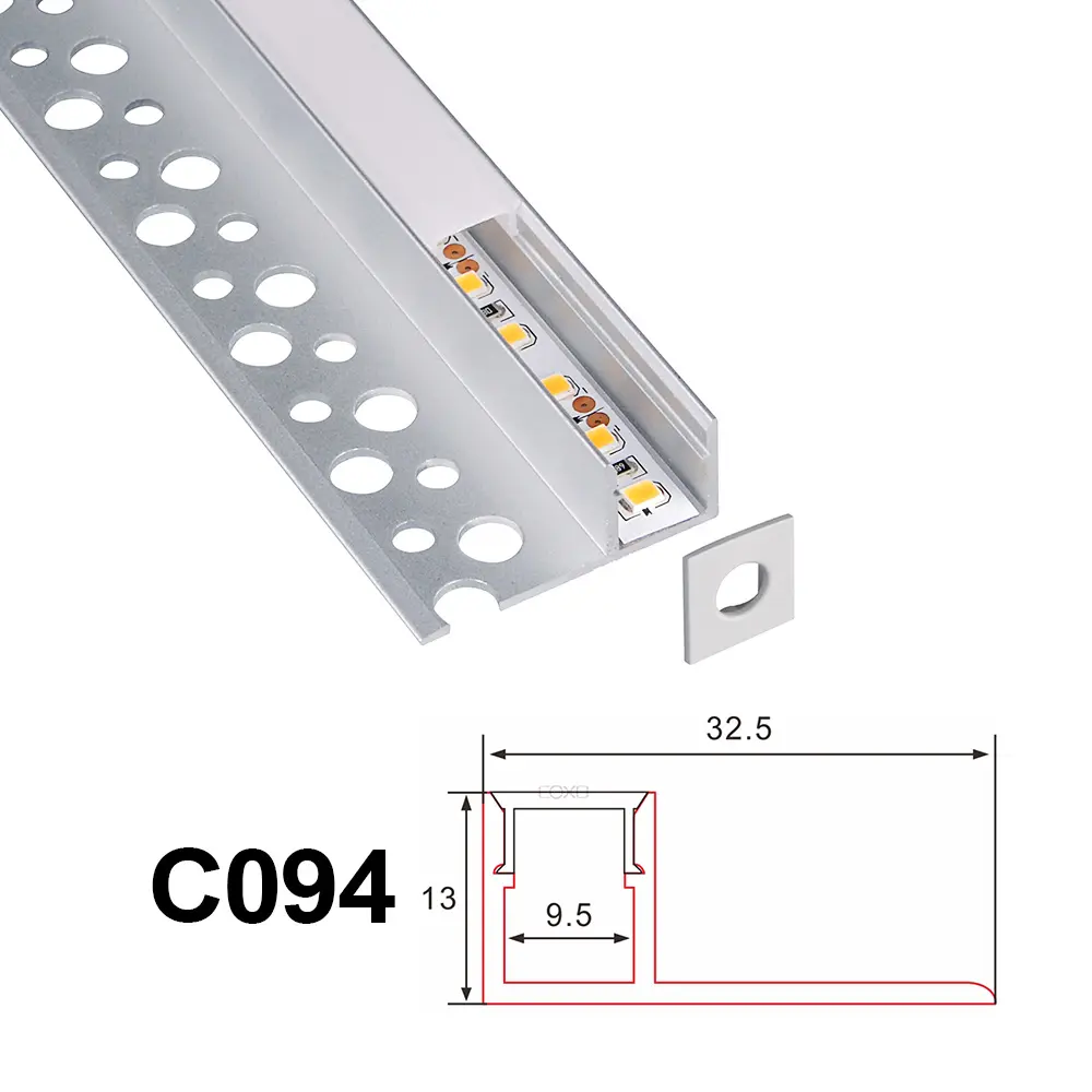 Profilé — canal pour montage Led en aluminium, C094