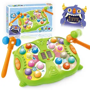 Offre Spéciale frapper une taupe jeu tout-petits jouets illuminent interactif frapper une taupe jeu machine enfants marteaux jouet