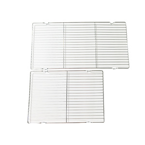 Hongfa Portable Wire <b>Grill</b> <b>Mesh</b> 41x20.5cm Outdoor Camping Barbecue <b>Grill</b> Rack Easy Clean Durable Steel Grid - Product Image 5