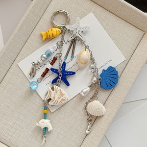 Porte-clés Étoile de <span class=keywords><strong>Mer</strong></span> Série Océan, Pendentif Thème Vie Nautique Plage, Breloque Scintillante Étoile de <span class=keywords><strong>Mer</strong></span> pour Sac et Accessoire à Suspendre au Rétroviseur de Voiture - Product Image 4