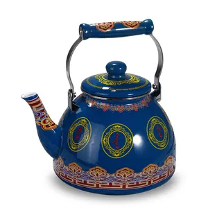 Popular products 2020 Arabic decorative enamel tea pot kettle