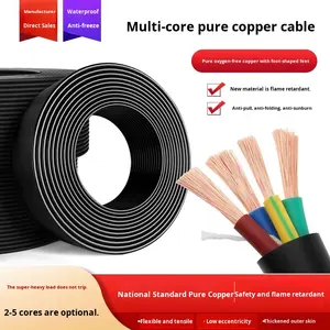 כבל חשמל גמיש H05VV-F RVV 14 18 20 22 24 Awg נחושת מצופה אלומיניום (CCA) 2 4 6 8 גידים מחיר כבל 3x2.5 ממ\\\"ר 3x4 ממ\\\"ר 3x6 ממ\\\"ר - Product Image 4