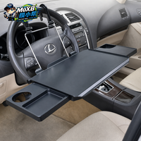 MoxB Bureau portable pour voiture, table à manger, organisateur de rangement pour siège arrière, support pliable pour ordinateur portable en PC