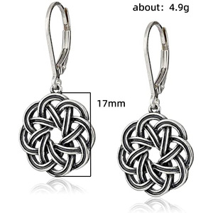 Orecchini Pendenti Intrecciati Vintage per Donne, Gioielli Eleganti e Classici di Moda - Product Image 5