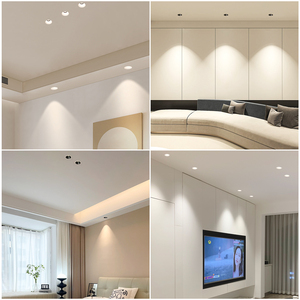 Faretto LED Moderno Senza Cornice Preinstallato con Diametro di 75mm, Disponibile nelle Opzioni da 7W/10W, Scelta Ideale per l'Illuminazione Interna - Product Image 2