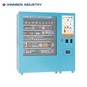 Distributeur automatique Winnsen avec écran tactile de 22 pouces, fonction de chauffage par micro-ondes, paiement par pièces/billets/cartes de crédit pour les aliments chauds prêts à consommer - Product Image 4