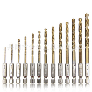 Mr <b>Drill</b> Twist <b>Drill</b> <b>Bit</b> Set 13pcs Hex Shank Titanium Plated For Metal Drilling DIN 338 - Product Image 3