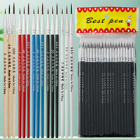 Pinceles de Precisión con Pelo Sintético para Pintura en Miniatura, Muñecas de Vinilo, Yeso, Cerámica y Suministros de Arte
