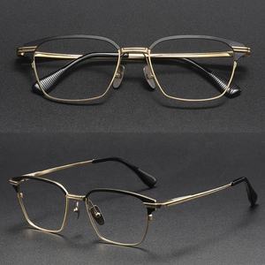 Lunettes de vue en titane <span class=keywords><strong>extra</strong></span> légères personnalisées pour hommes Montures optiques à motif solide pour lunettes de vue personnalisées - Product Image 6