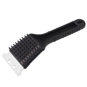 Cepillo de limpieza para parrilla de barbacoa Xuanzhi Lin Round Tail, mango de plástico de 215 mm con alambre de acero para barbacoa, cocina y repostería - Product Image 2