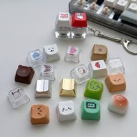 Porte-clés personnalisé avec logo pour touches de clavier, interrupteurs personnalisables, bouton de clavier, jouet anti-stress, clicker
