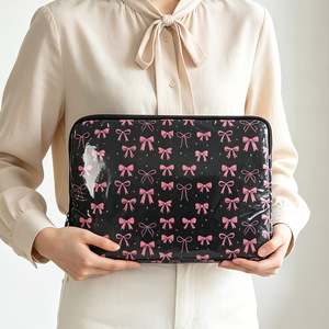 Capa de Laptop à Prova d'Água em PVC com Padrão de Leopardo, 14 Polegadas, Forro de Poliéster, Bolsa Protetora para Notebook - Product Image 4