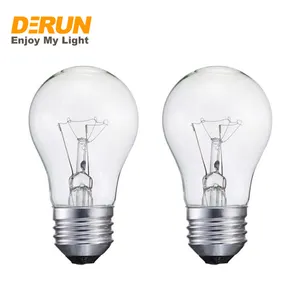 A15 Tungsten Filament Bulb 25W 40W 50W 60W E14 E27 E26 Clear Frosted Vintage Global Glass Replacement Incandescent Bulb, INC-A15