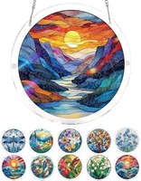 Lot de attrape-soleil en acrylique à assembler soi-même, motif puzzle, ornement de fenêtre créatif pour la décoration intérieure