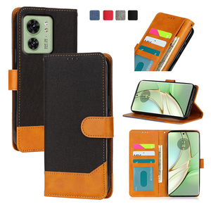 Funda de cuero Flip Wallet Phone Case para <span class=keywords><strong>Motorola</strong></span> <span class=keywords><strong>Edge</strong></span> 50 Ultra G56 G86 G05 <span class=keywords><strong>Edge</strong></span> 60 Pro <span class=keywords><strong>G</strong></span> Stylus 5G 2025 Ranuras para tarjetas Cubierta magnética - Product Image 4