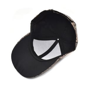 2023 6 Panels PU Leather Bling Snakeskin Snake Skin Baseball Cap - Product Image 6